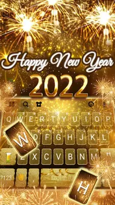 Gold 2022 New Year Theme android App screenshot 2