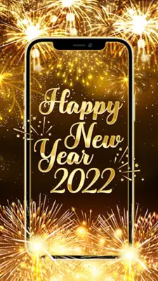 Gold 2022 New Year Theme android App screenshot 3