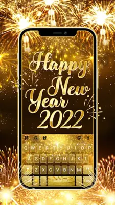 Gold 2022 New Year Theme android App screenshot 4